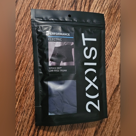 2xist Men's Speed Dri Electric Low-Rise Trunk Navy Blue Boxer Brief - Size Large - Picture 4 of 8